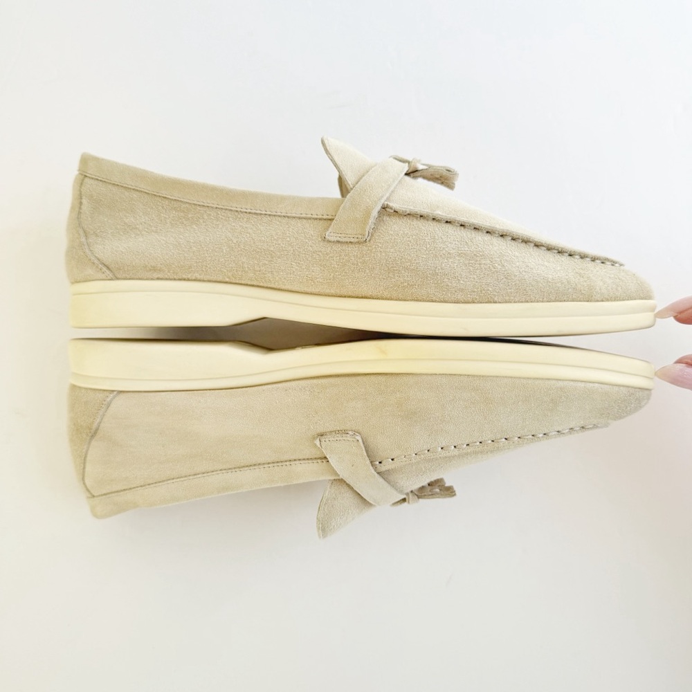 LORO PIANA SUMMER WALK SUEDE LOAFER SHOES - Picture 5 of 12